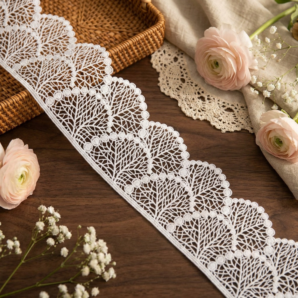 LaceCraze Tree Branch & Dot Lace Trim