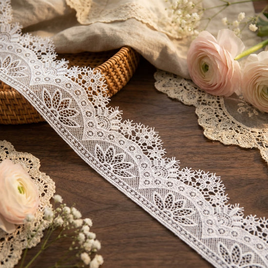 LaceCraze Lotus & Starburst Scallop Lace Trim