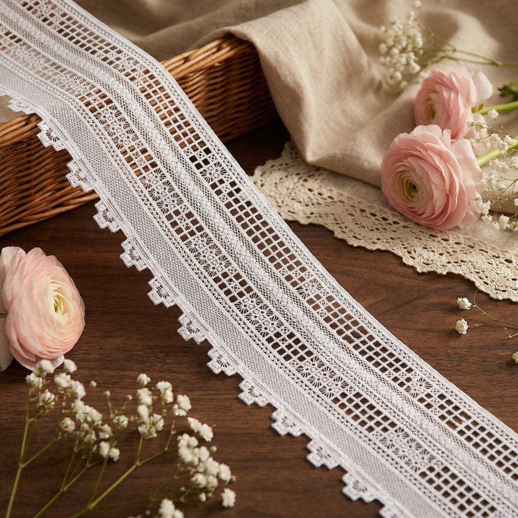 LaceCraze Multi-Band Geometric Lace Trim