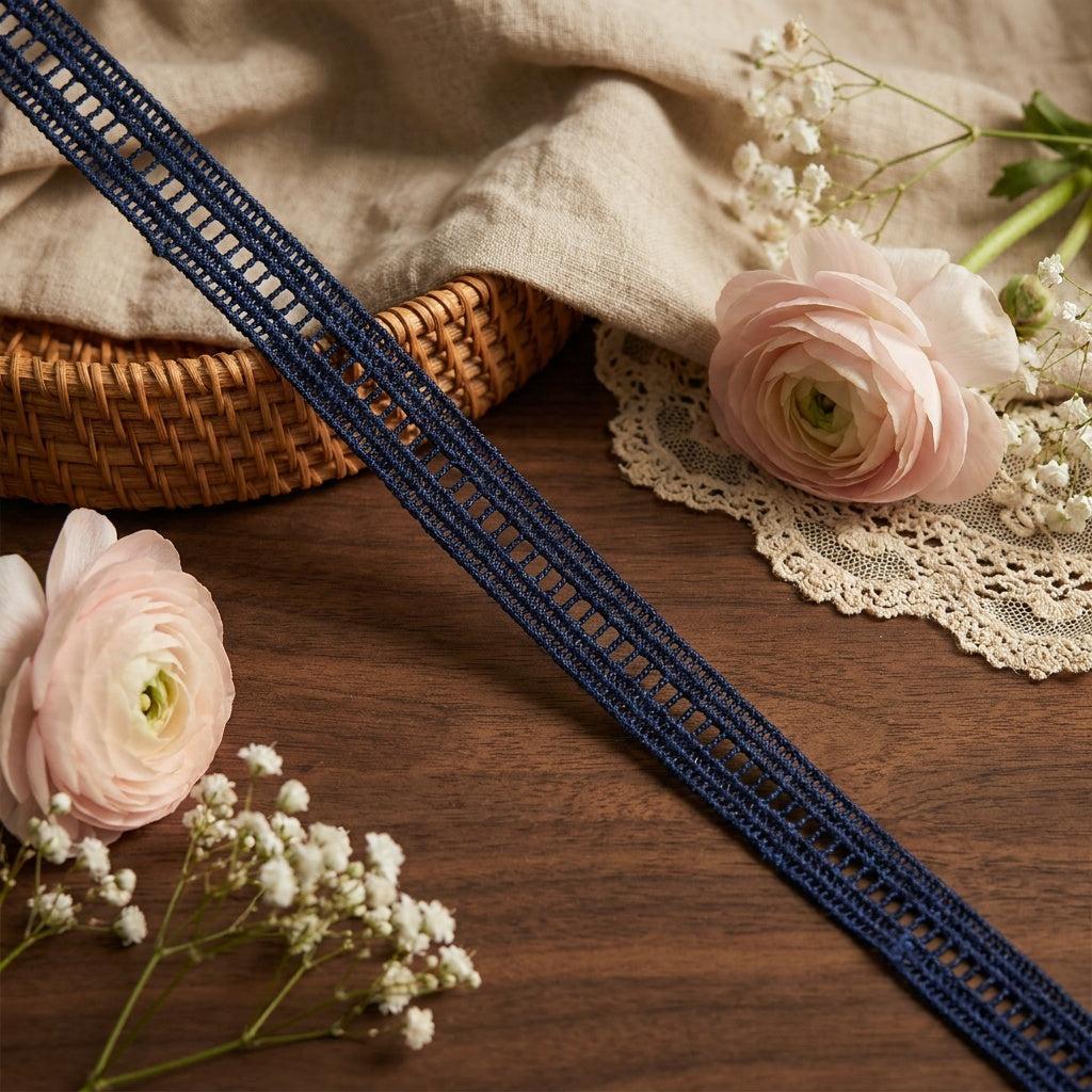 LaceCraze Grid Openwork Lace Ribbon