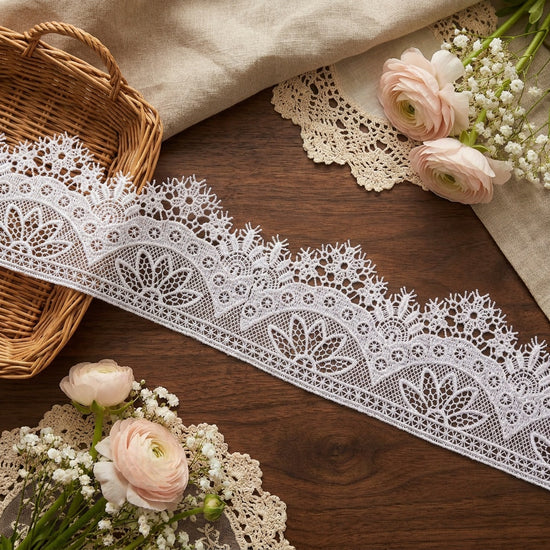 LaceCraze Lotus & Starburst Scallop Lace Trim