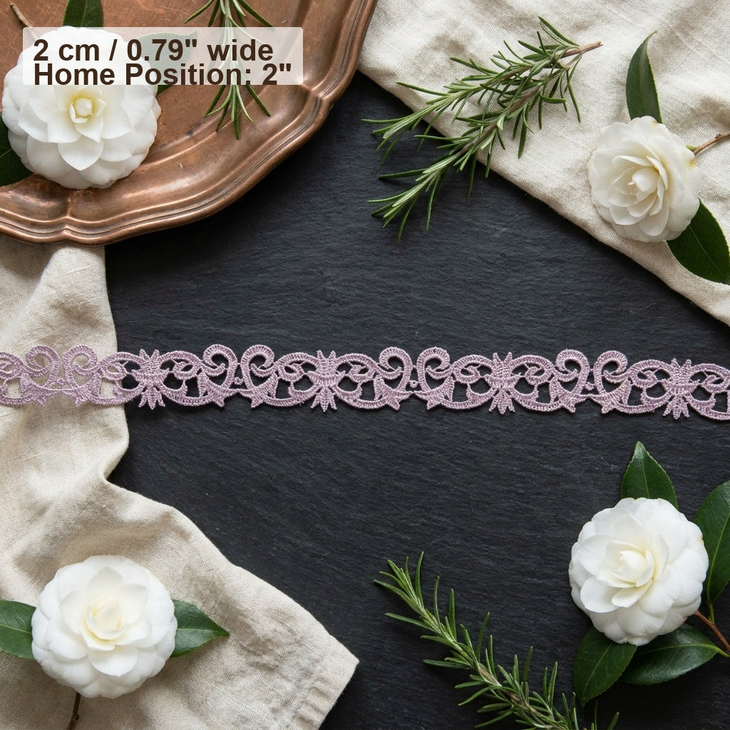 LaceCraze Baroque Scroll Floral Lace Trim