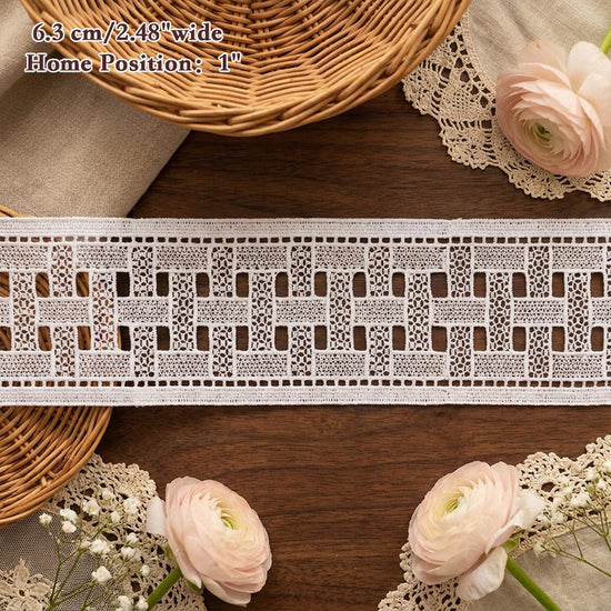 LaceCraze Brickwork Weave Lace Ribbon