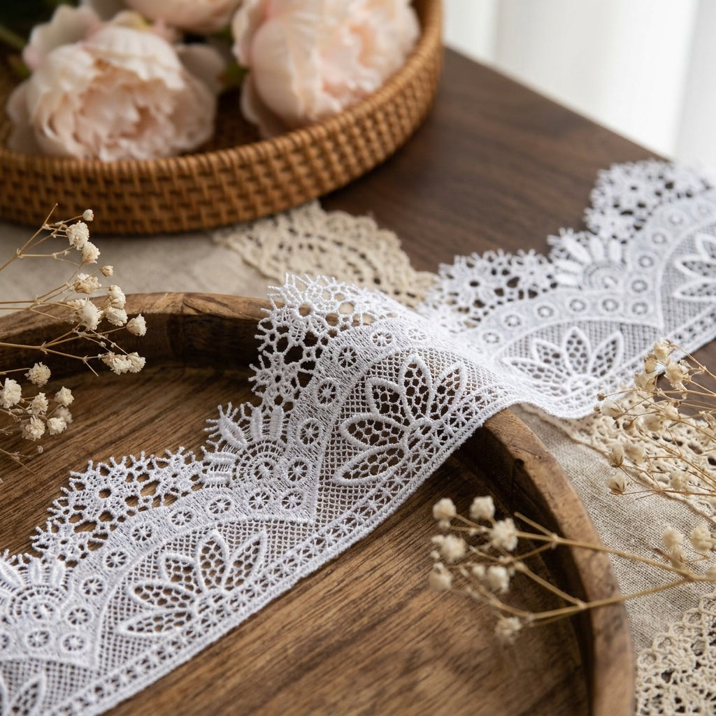 LaceCraze Lotus & Starburst Scallop Lace Trim