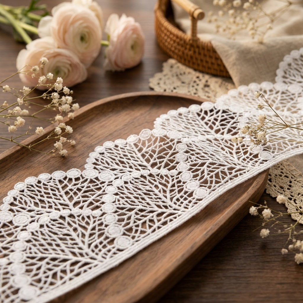 LaceCraze Tree Branch & Dot Lace Trim