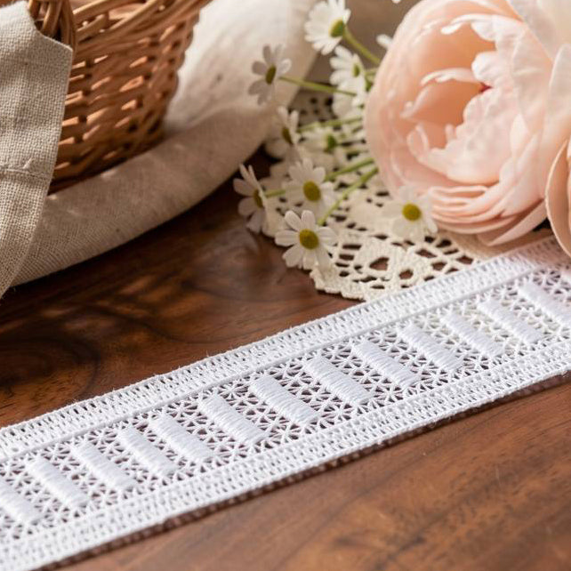 LaceCraze Starburst Vertical Stripe Lace Ribbon