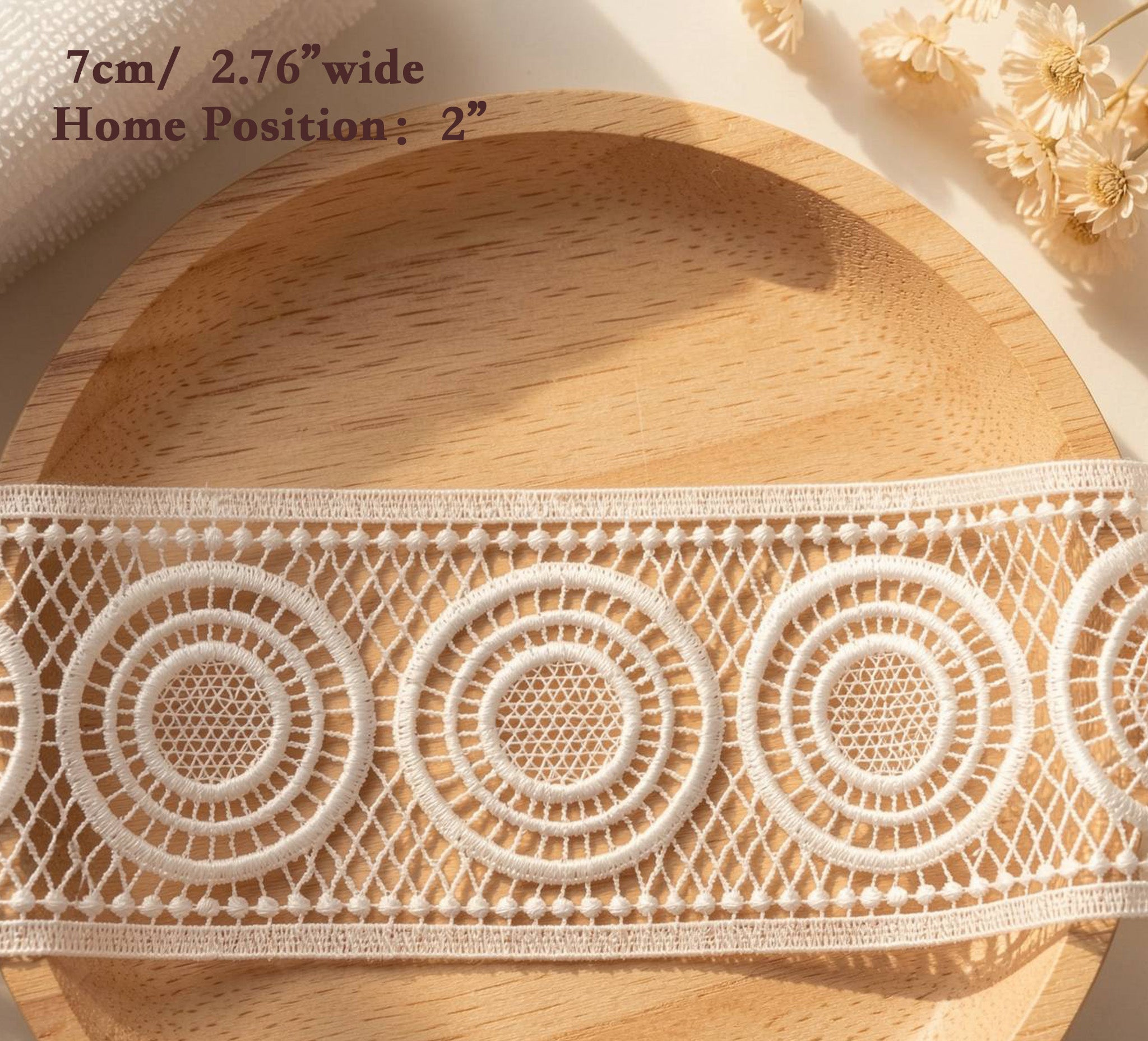 LaceCraze Concentric Circle Lace Ribbon