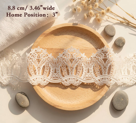 LaceCraze Floral Crown Lace Trim