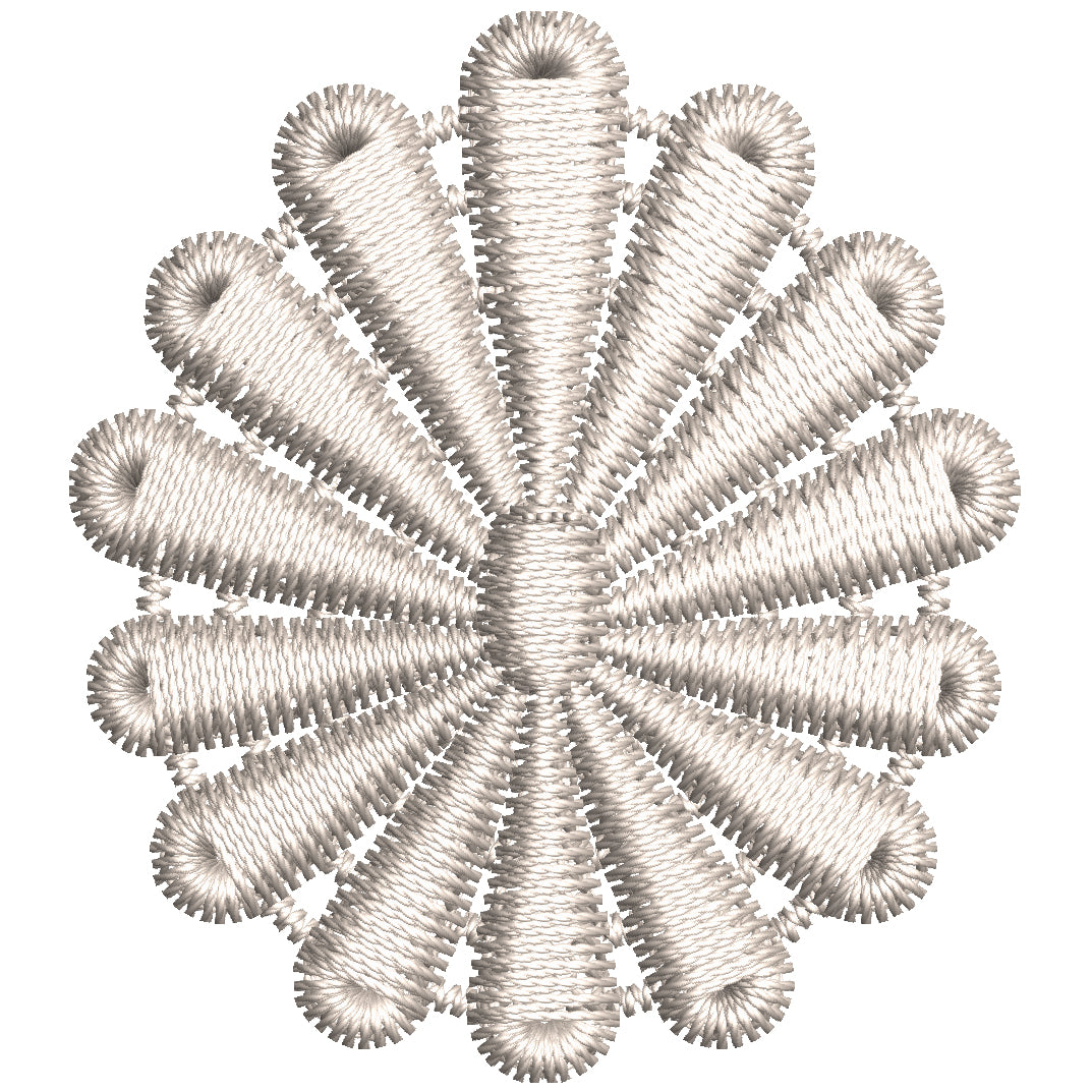 Radiant Spiral Lace Embroidery-N206495