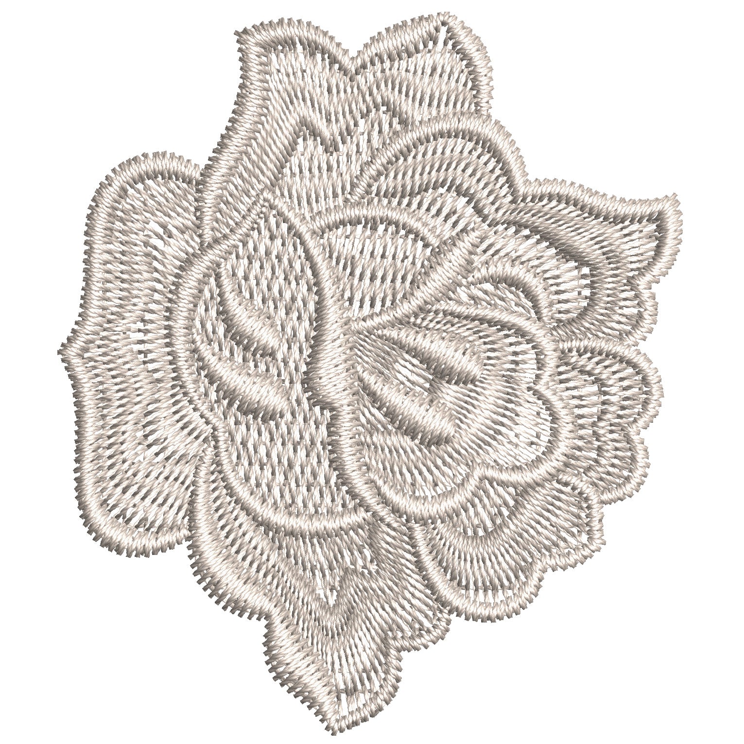 Lace Rose Embroidery-N207992