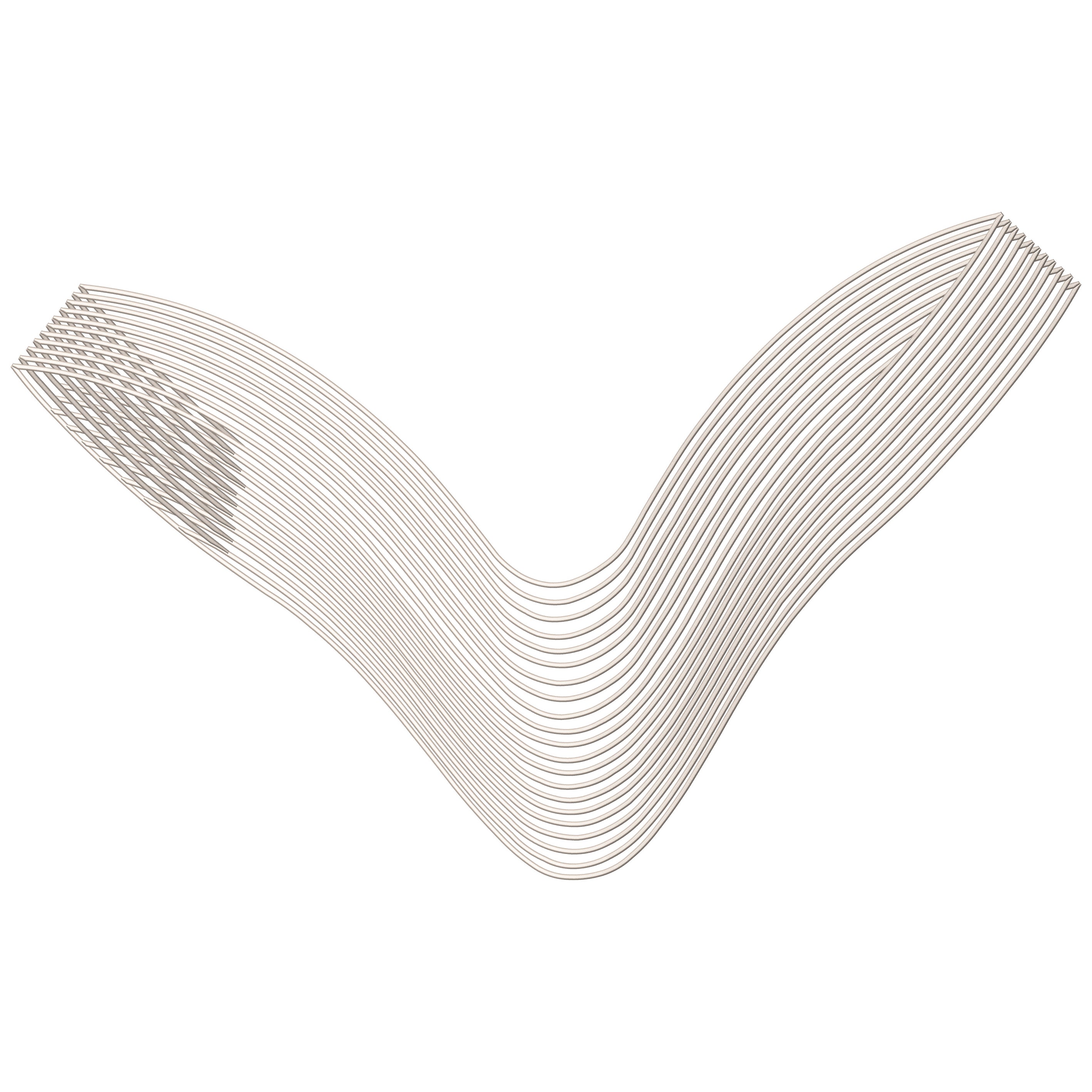 Wave-Line V-Shaped Lace Applique Embroidery-N2407410