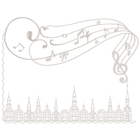 Melody & Skyline Lace Border Embroidery-N2408044