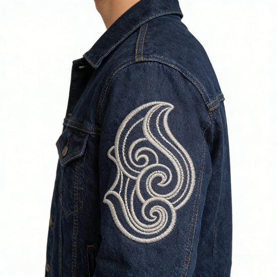 Swirling Ribbon Lace Applique Embroidery-N808339