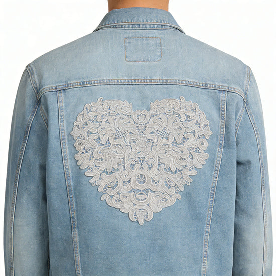 Opulent Heart Lace Embroidery-N607001