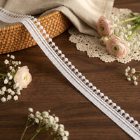 LaceCraze Dotted Fringe Lace Ribbon