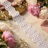 Four-layer Gradient Dot Wavy Lace Ribbon