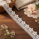 LaceCraze Floral Teardrop Fringe Scalloped Lace Trim