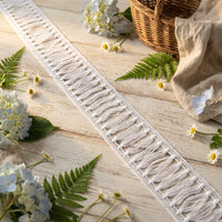 Continuous Curved Oval Mesh Lace Ribbon