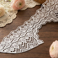 LaceCraze Layered Diamond Chevron Lace Collar