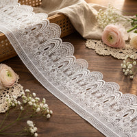 LaceCraze White Cathedral Gothic Lace Trim