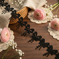 LaceCraze Bow Bead Tassel Lace Trim