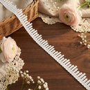 LaceCraze Staggered Vertical Oval Fringe Lace Trim