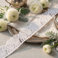 LaceCraze Fan Stripe Scallop Lace Trim