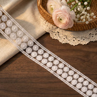 Double Row Hexagonal Mesh Lace Ribbon