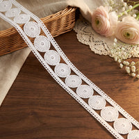 Continuous Radial Sun Pattern Lace Ribbon