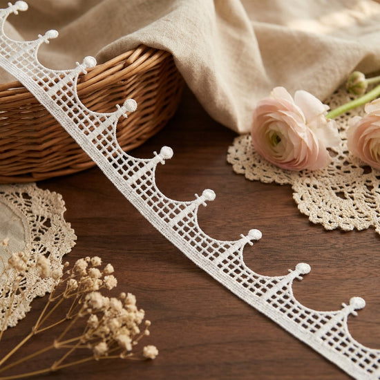 LaceCraze Crown Peak Grid Arch Lace Ribbon