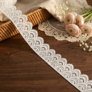 LaceCraze Double Layer Arch Four-Petal Floral Lace Trim