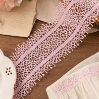 LaceCraze Coral Branch Lace Ribbon