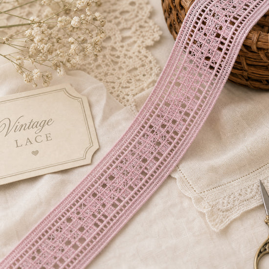 LaceCraze Cross Stitch Grid Lace Ribbon