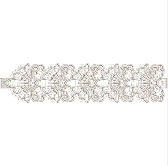 Ornate Scroll Lace Trim Embroidery-XLN306701