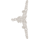 Ornate Scroll Lace Corner Embroidery