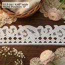LaceCraze Scroll Leaf Diamond Grid Lace Trim