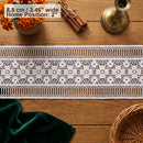 Symmetric Tiny Floral Striped Lace Ribbon