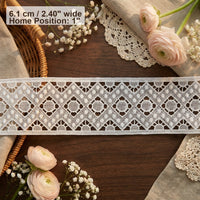 LaceCraze Diamond Circle Dot Mesh Lace Ribbon