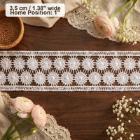 Double Row Hexagonal Mesh Lace Ribbon