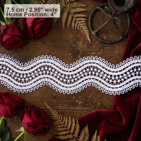 Three-layer Wavy Small Loop Mesh Lace Ribbon