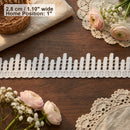 LaceCraze Staggered Vertical Oval Fringe Lace Trim