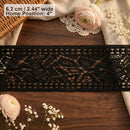 LaceCraze Double Border Diamond Abstract Leaf Lace Ribbon