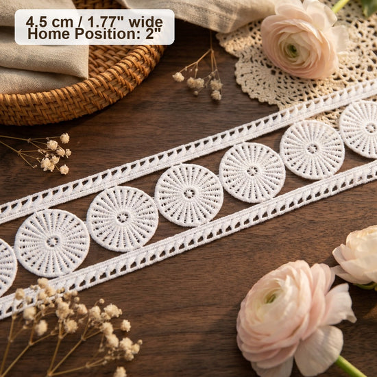 Continuous Radial Sun Pattern Lace Ribbon