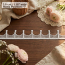 LaceCraze Crown Peak Grid Arch Lace Ribbon