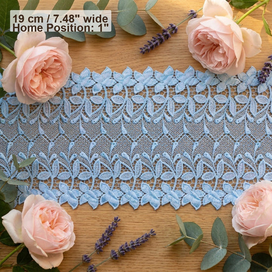 LaceCraze Double-Sided Floral Leaf Lace Trim