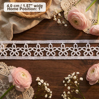 Continuous Hollow Five-Petal Flower Lace Ribbon