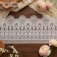 LaceCraze White Cathedral Gothic Lace Trim