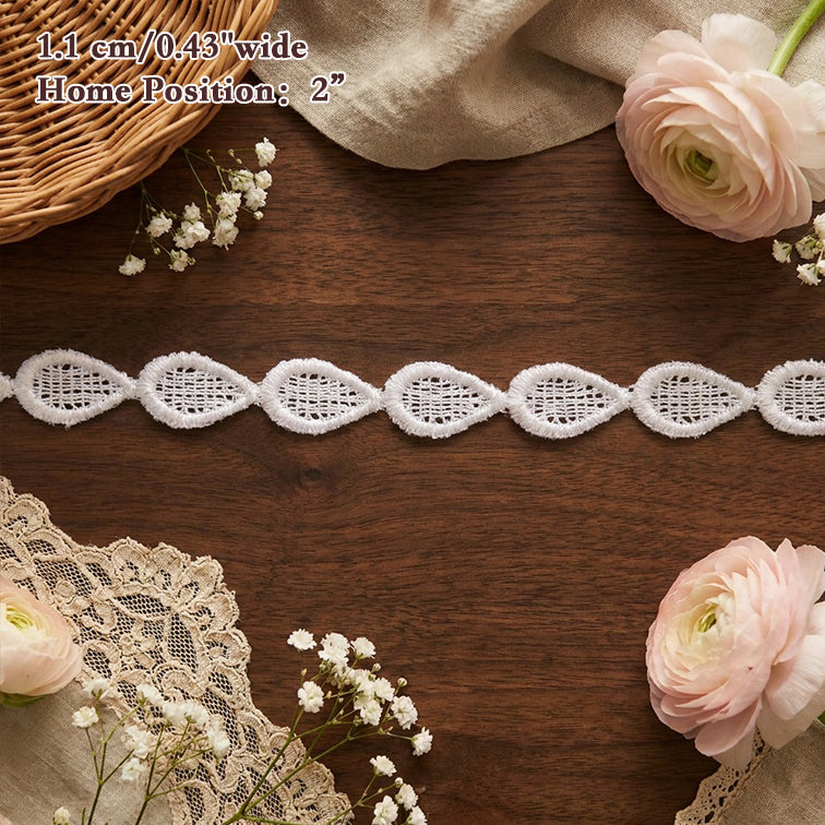 LaceCraze Teardrop Mesh Lace Trim