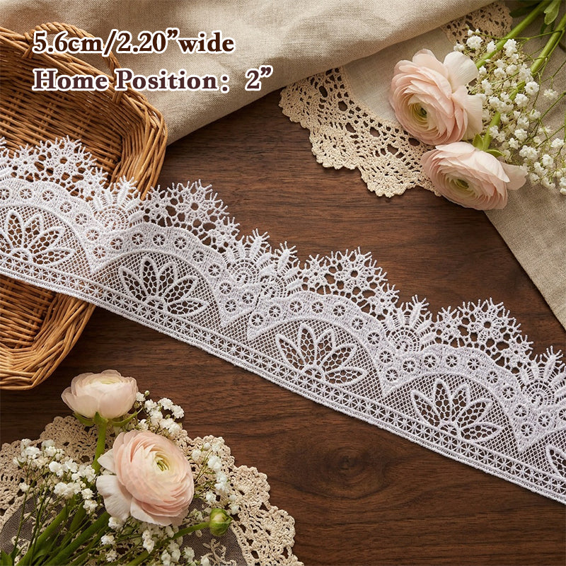 LaceCraze Lotus & Starburst Scallop Lace Trim