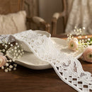 LaceCraze Scroll Leaf Diamond Grid Lace Trim